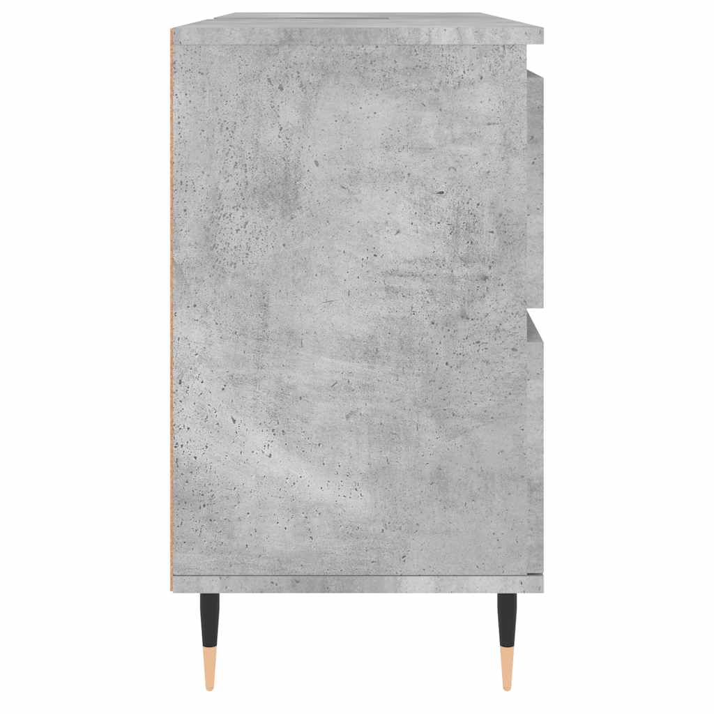 vidaXL Dulap pentru baie, gri beton, 80x33x60 cm, lemn compozit vidaXL Dulap pentru baie, gri beton, 80x33x60 cm, lemn compozit