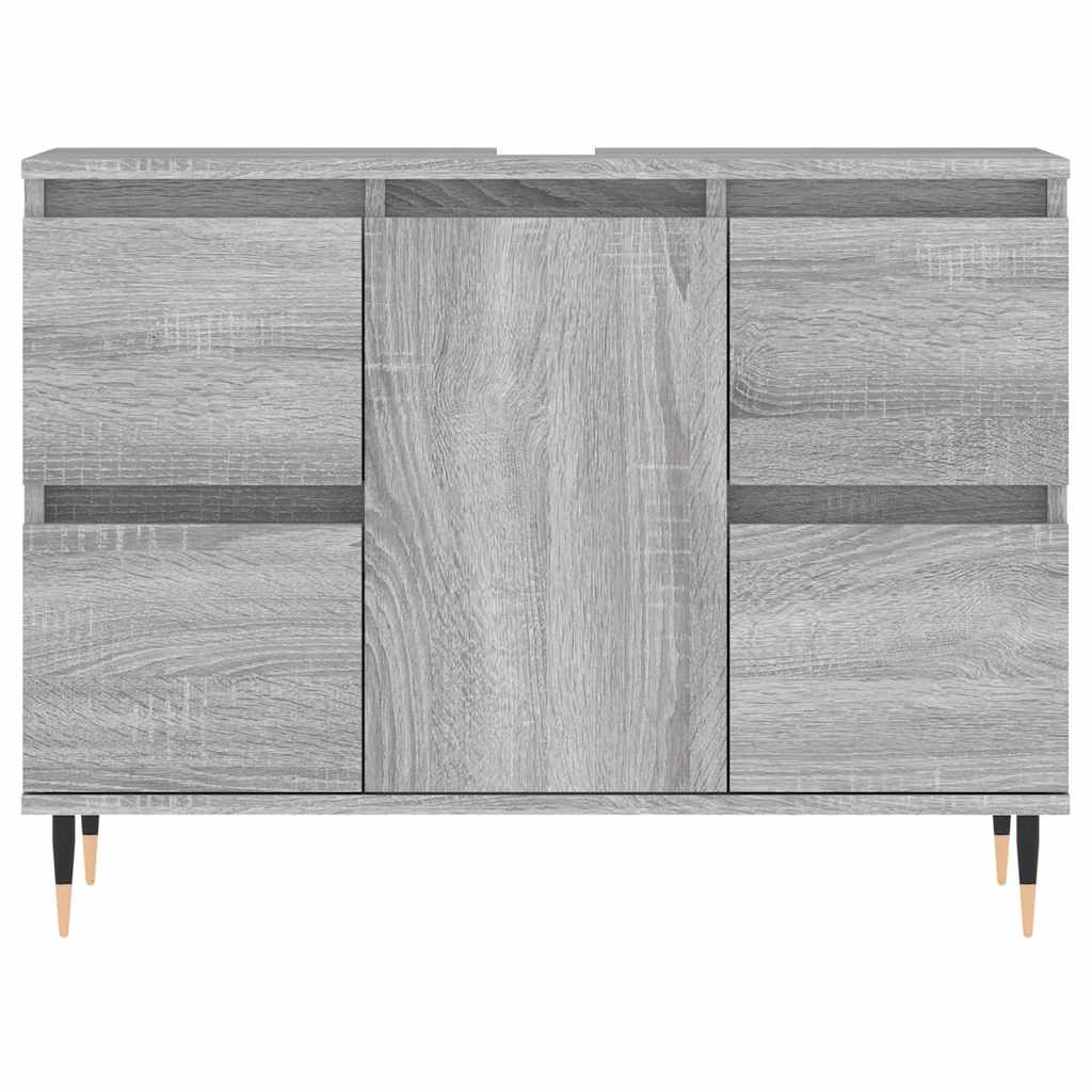 vidaXL Dulap pentru baie, gri sonoma, 80x33x60 cm, lemn compozit vidaXL Dulap pentru baie, gri sonoma, 80x33x60 cm, lemn compozit