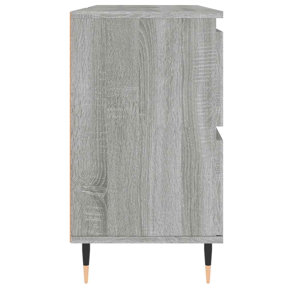 vidaXL Dulap pentru baie, gri sonoma, 80x33x60 cm, lemn compozit vidaXL Dulap pentru baie, gri sonoma, 80x33x60 cm, lemn compozit