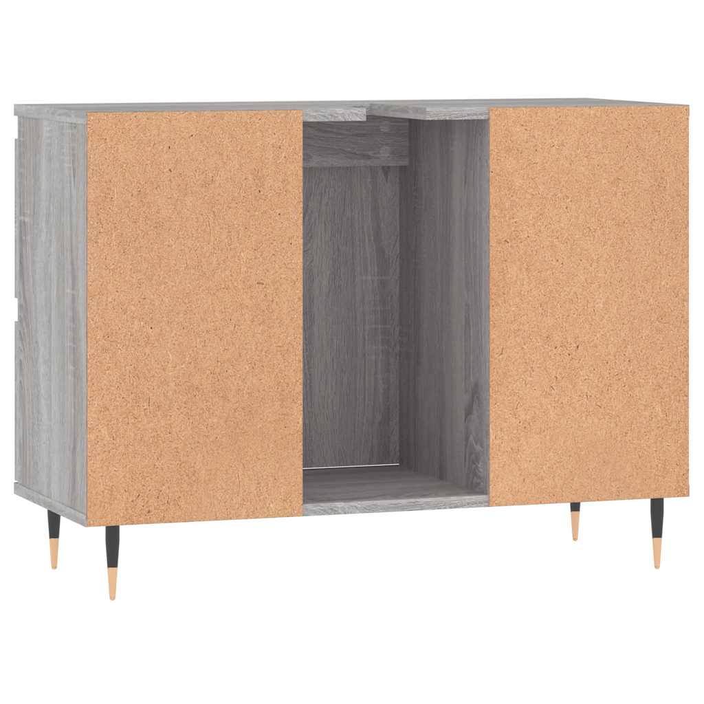 vidaXL Dulap pentru baie, gri sonoma, 80x33x60 cm, lemn compozit vidaXL Dulap pentru baie, gri sonoma, 80x33x60 cm, lemn compozit