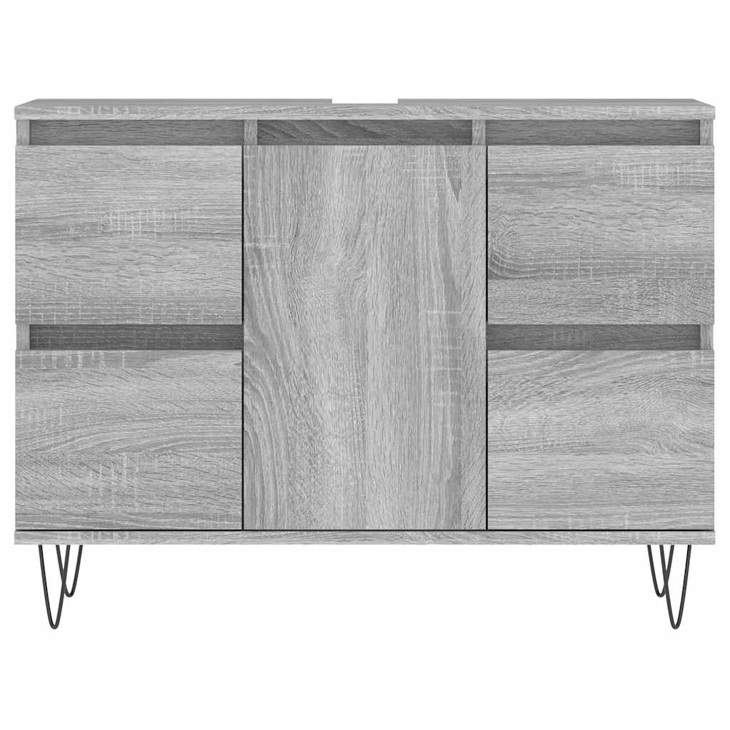 vidaXL Dulap pentru baie, gri sonoma, 80x33x60 cm, lemn compozit vidaXL Dulap pentru baie, gri sonoma, 80x33x60 cm, lemn compozit