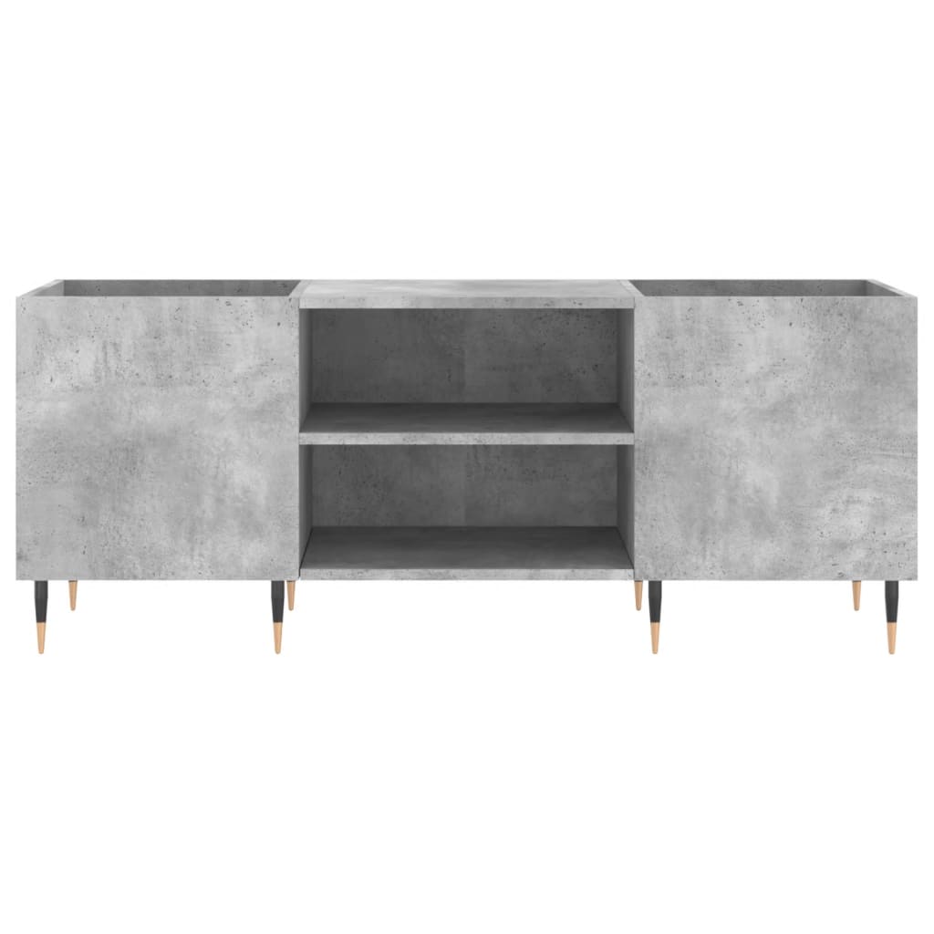 vidaXL Dulap pentru discuri gri beton, 121x38x48 cm, lemn prelucrat vidaXL Dulap pentru discuri gri beton, 121x38x48 cm, lemn prelucrat