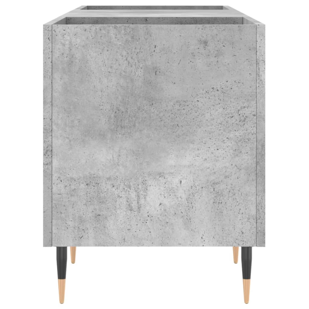 vidaXL Dulap pentru discuri gri beton, 121x38x48 cm, lemn prelucrat vidaXL Dulap pentru discuri gri beton, 121x38x48 cm, lemn prelucrat