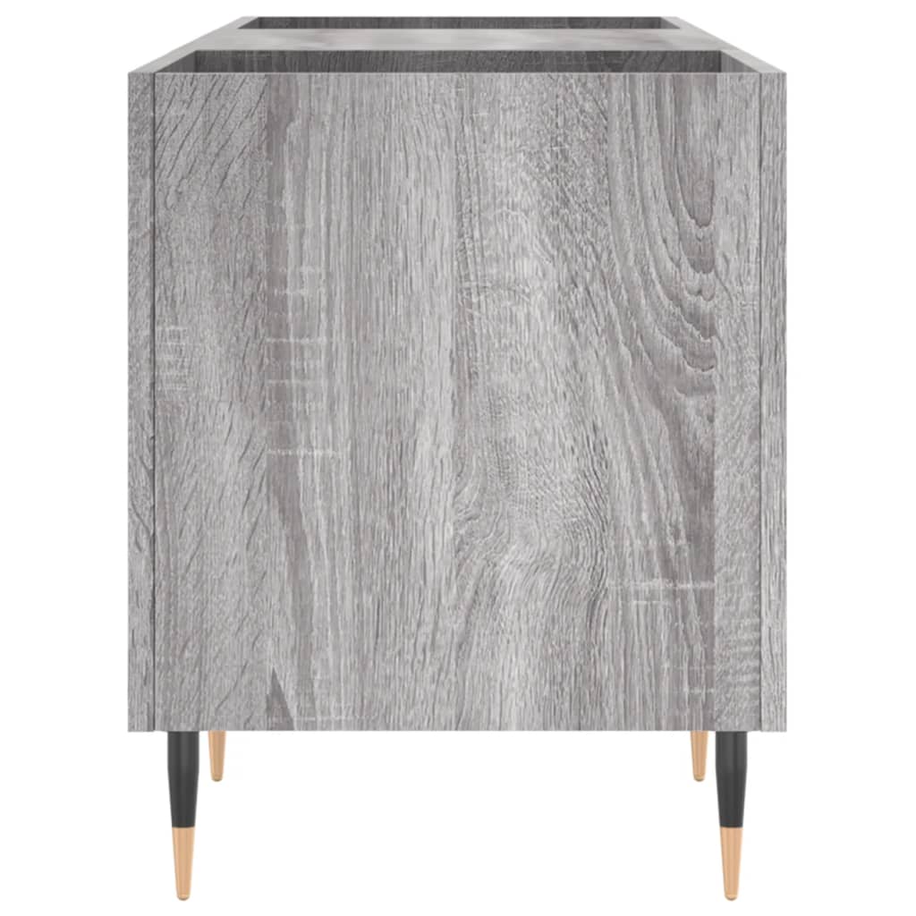 vidaXL Dulap pentru discuri gri sonoma, 121x38x48 cm, lemn prelucrat vidaXL Dulap pentru discuri gri sonoma, 121x38x48 cm, lemn prelucrat