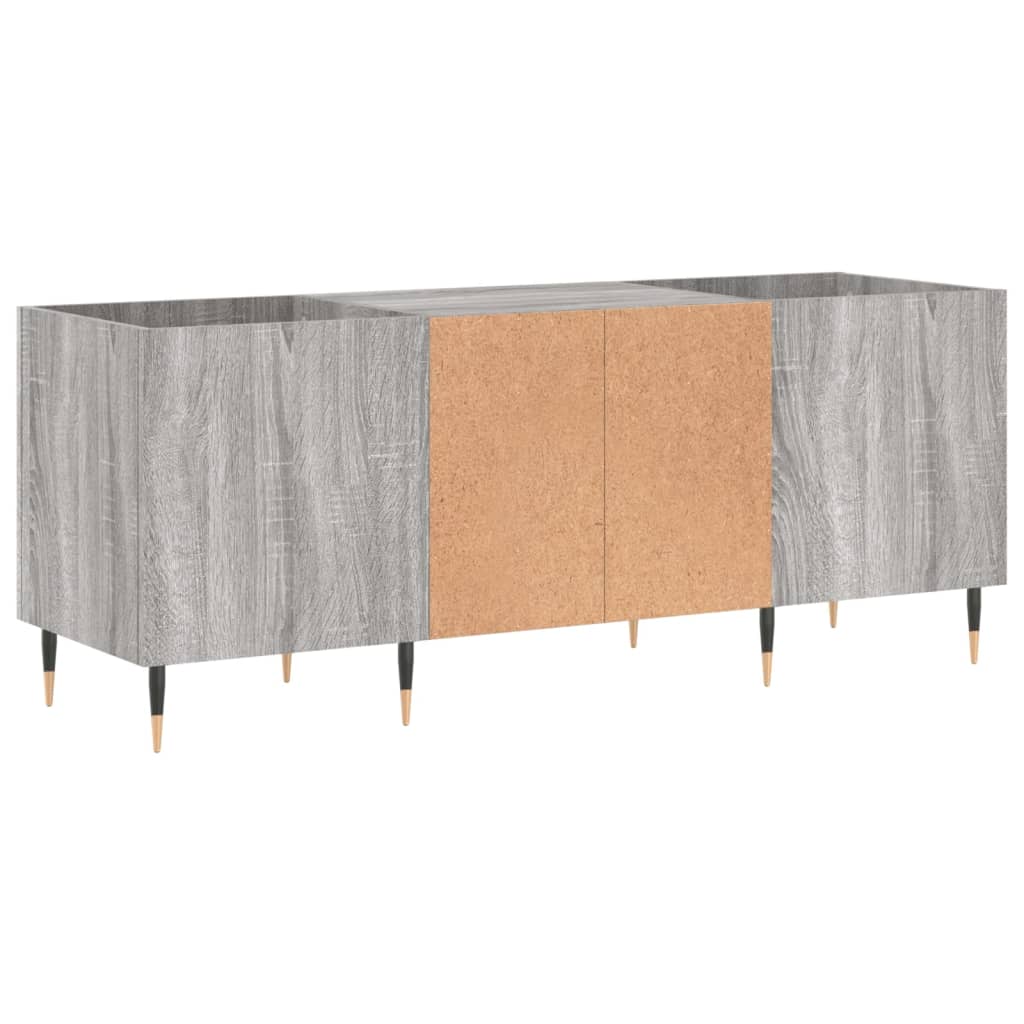 vidaXL Dulap pentru discuri gri sonoma, 121x38x48 cm, lemn prelucrat vidaXL Dulap pentru discuri gri sonoma, 121x38x48 cm, lemn prelucrat