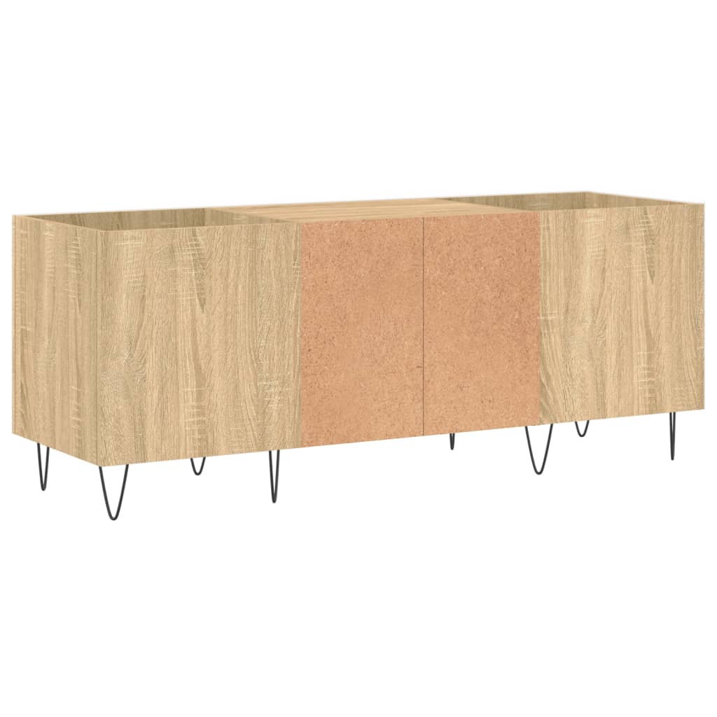 vidaXL Dulap pentru discuri stejar sonoma 121x38x48 cm, lemn prelucrat