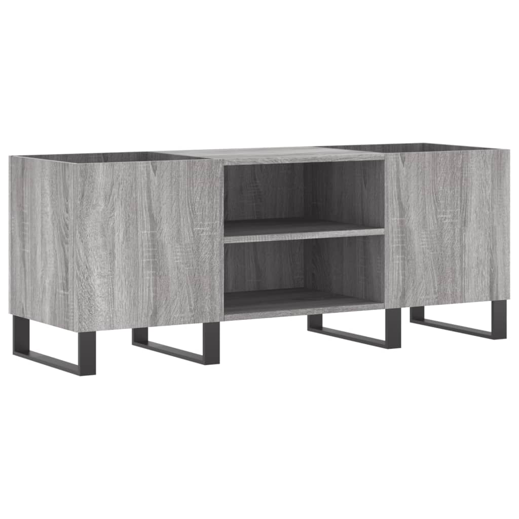 vidaXL Dulap pentru discuri gri sonoma, 121x38x48 cm, lemn prelucrat vidaXL Dulap pentru discuri gri sonoma, 121x38x48 cm, lemn prelucrat