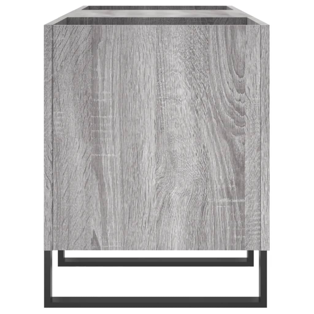 vidaXL Dulap pentru discuri gri sonoma, 121x38x48 cm, lemn prelucrat vidaXL Dulap pentru discuri gri sonoma, 121x38x48 cm, lemn prelucrat