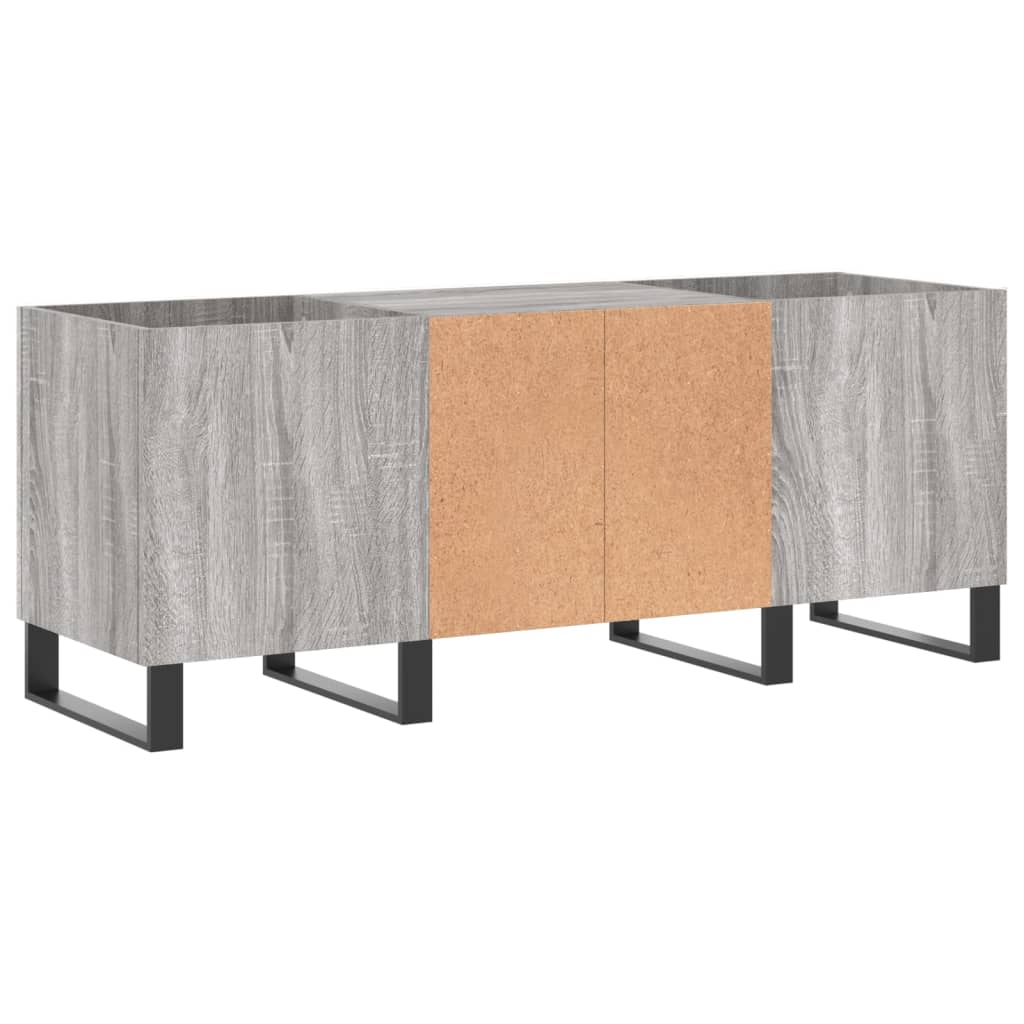 vidaXL Dulap pentru discuri gri sonoma, 121x38x48 cm, lemn prelucrat vidaXL Dulap pentru discuri gri sonoma, 121x38x48 cm, lemn prelucrat