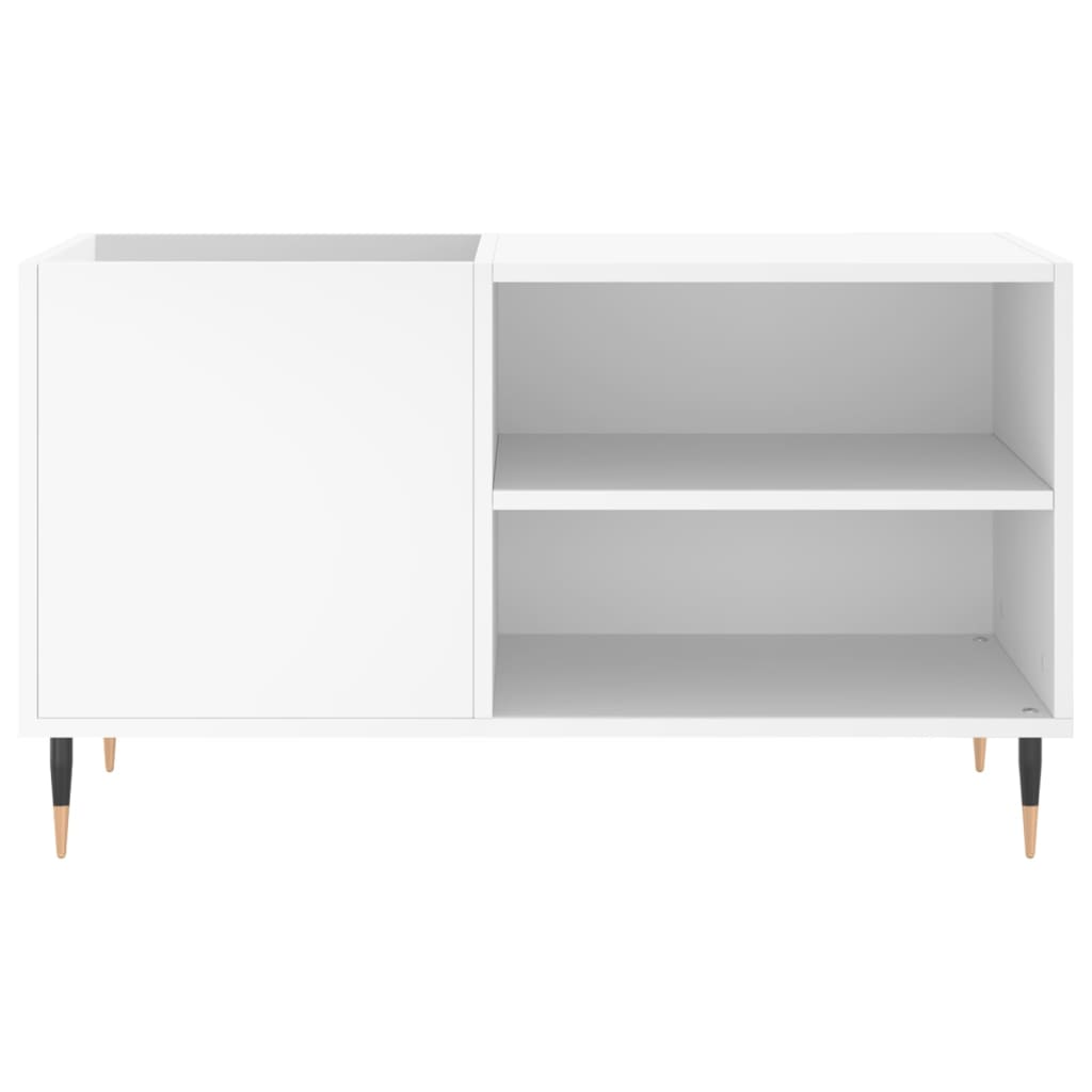vidaXL Dulap de discuri, alb, 85x38x48 cm, lemn prelucrat