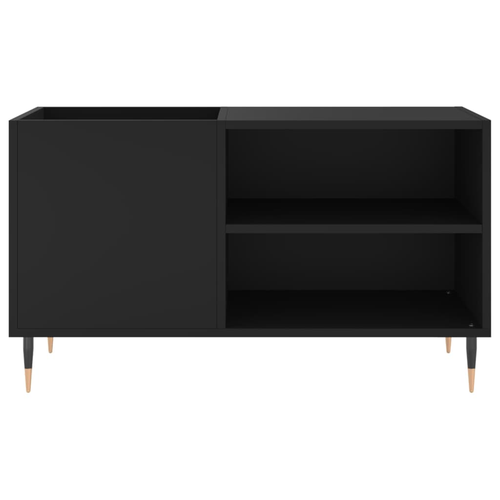 vidaXL Dulap pentru discuri, negru, 85x38x48 cm, lemn prelucrat vidaXL Dulap pentru discuri, negru, 85x38x48 cm, lemn prelucrat
