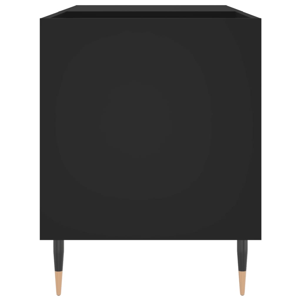 vidaXL Dulap pentru discuri, negru, 85x38x48 cm, lemn prelucrat vidaXL Dulap pentru discuri, negru, 85x38x48 cm, lemn prelucrat