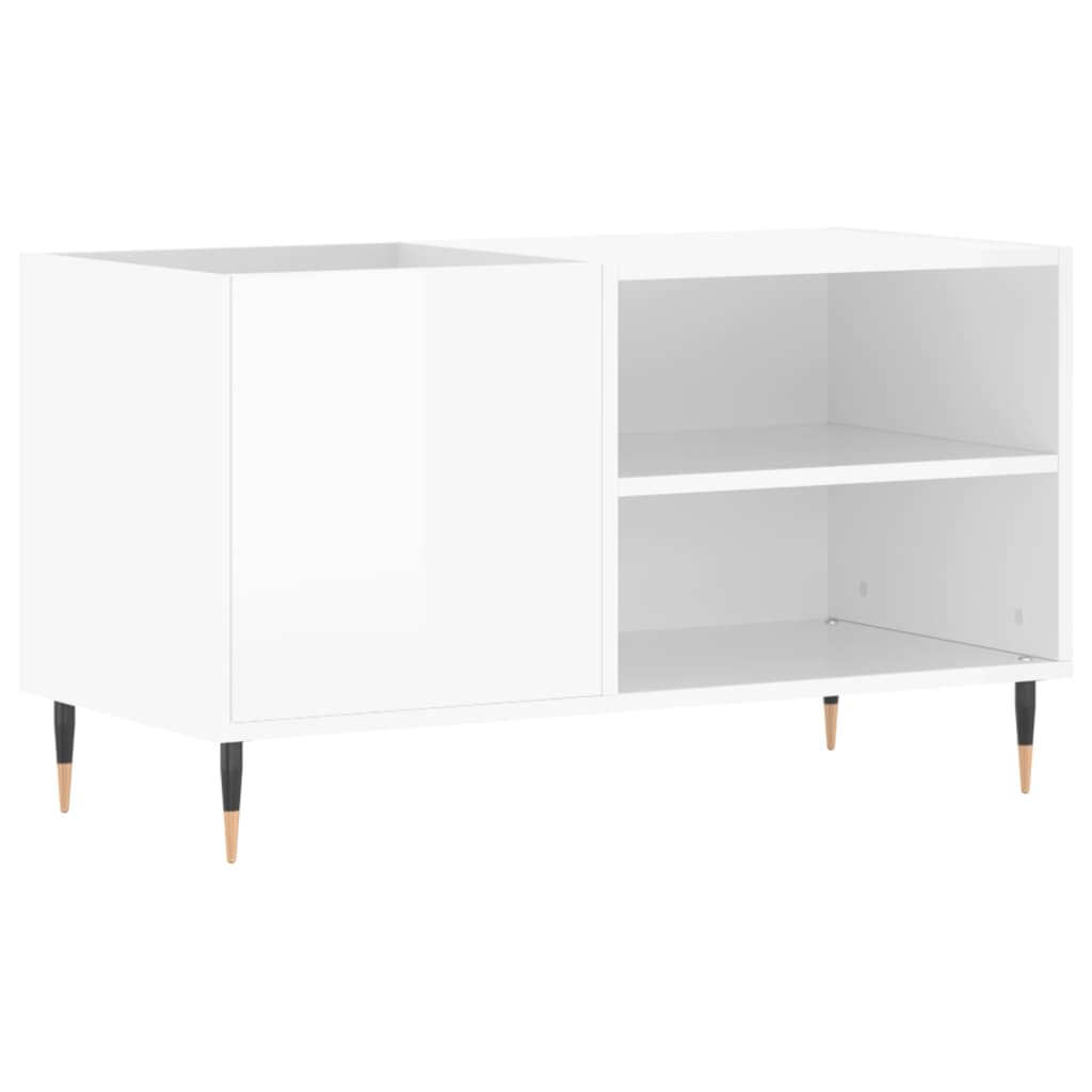 vidaXL Dulapuri pentru discuri alb lucios 85x38x48 cm lemn prelucrat