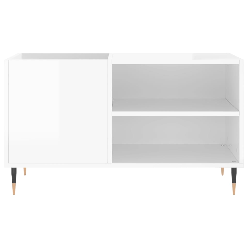 vidaXL Dulapuri pentru discuri alb lucios 85x38x48 cm lemn prelucrat