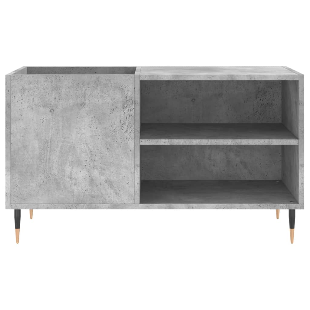 vidaXL Dulap de discuri, gri beton, 85x38x48 cm, lemn prelucrat