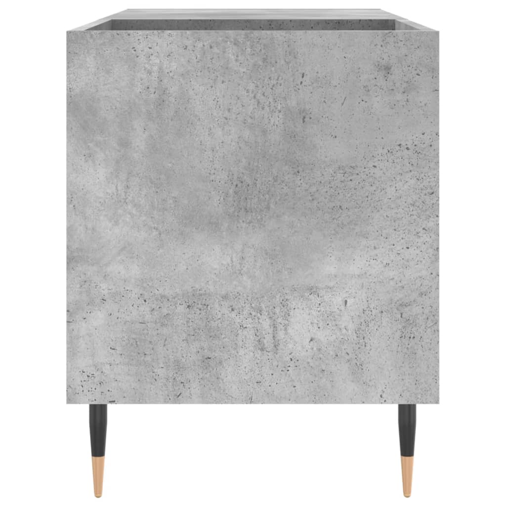 vidaXL Dulap de discuri, gri beton, 85x38x48 cm, lemn prelucrat