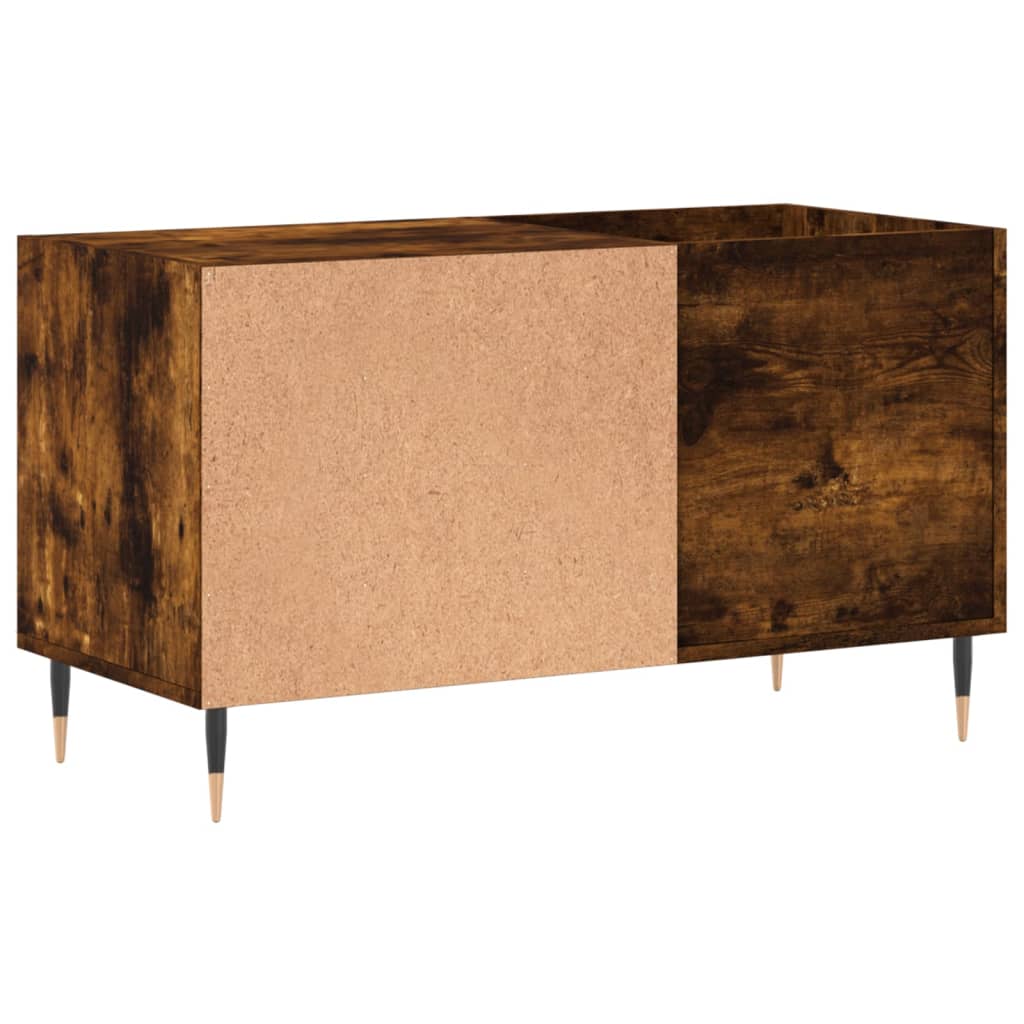 vidaXL Dulap pentru discuri stejar afumat 85x38x48 cm lemn prelucrat vidaXL Dulap pentru discuri stejar afumat 85x38x48 cm lemn prelucrat