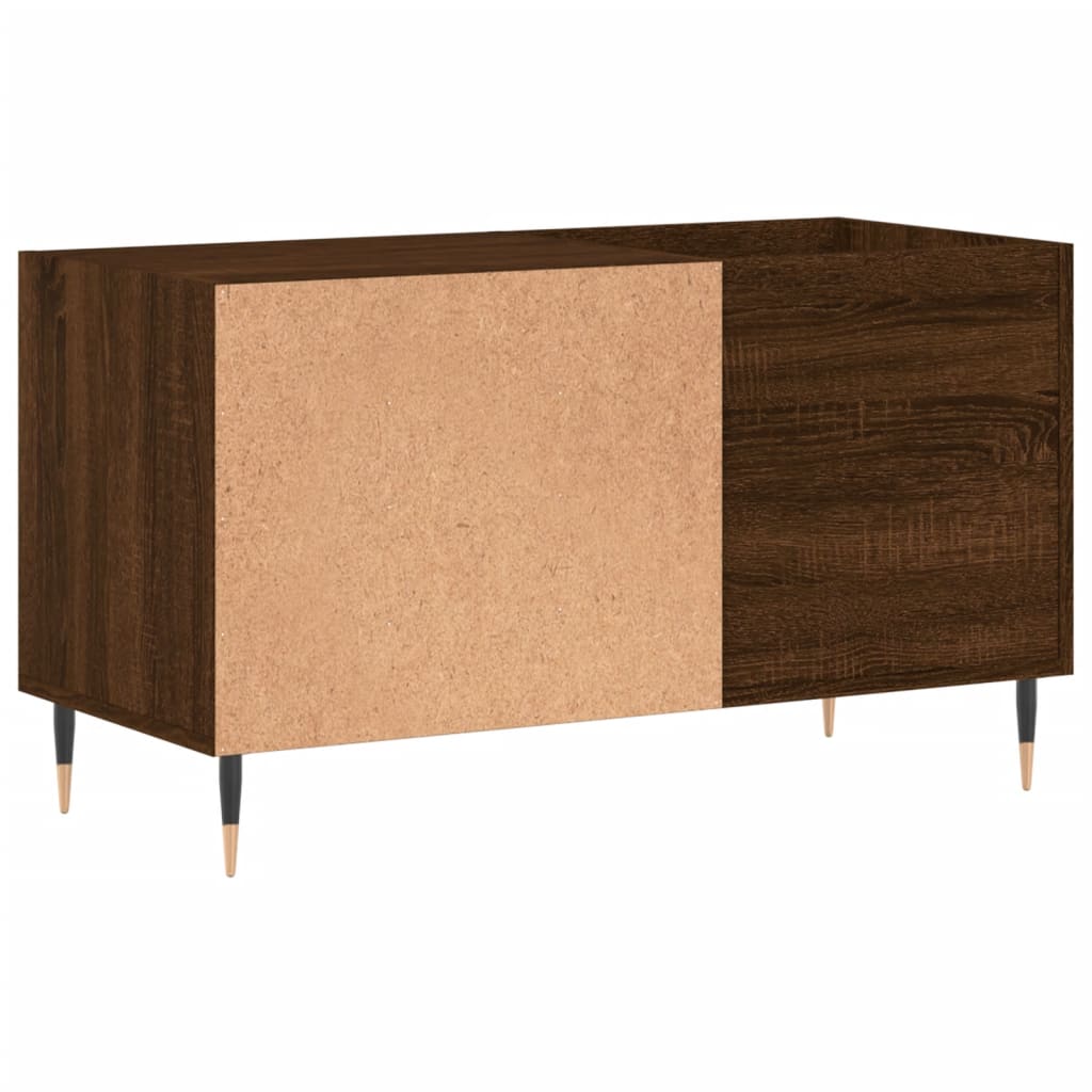vidaXL Dulap pentru discuri stejar maro, 85x38x48 cm, lemn prelucrat