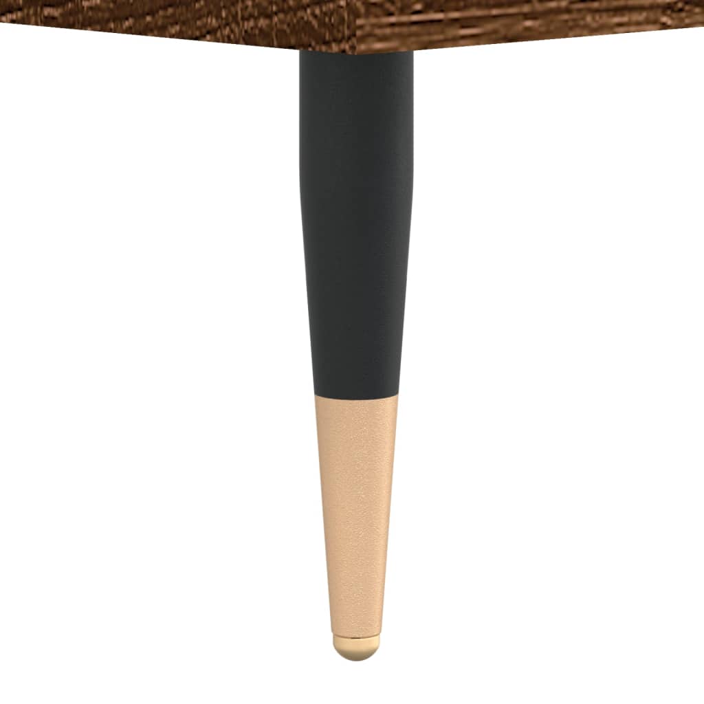 vidaXL Dulap pentru discuri stejar maro, 85x38x48 cm, lemn prelucrat