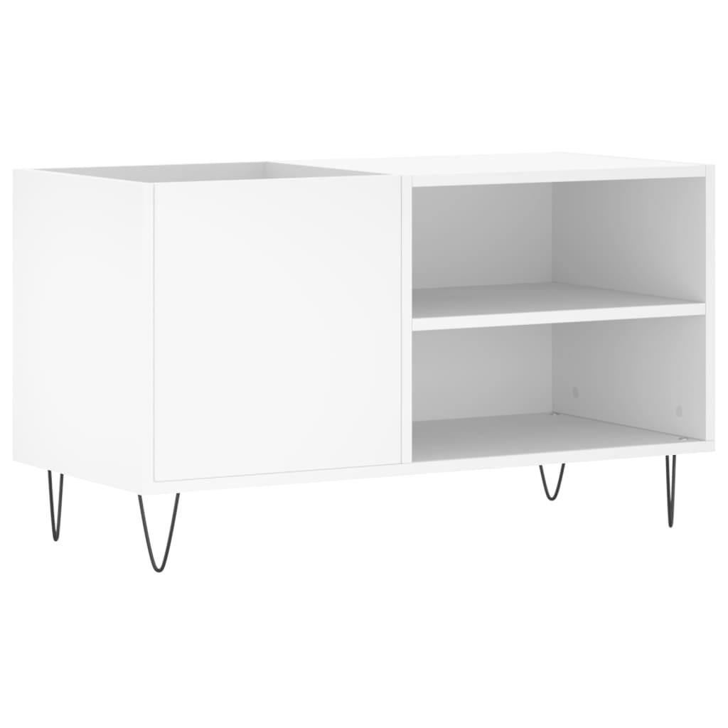 vidaXL Dulap de discuri, alb, 85x38x48 cm, lemn prelucrat