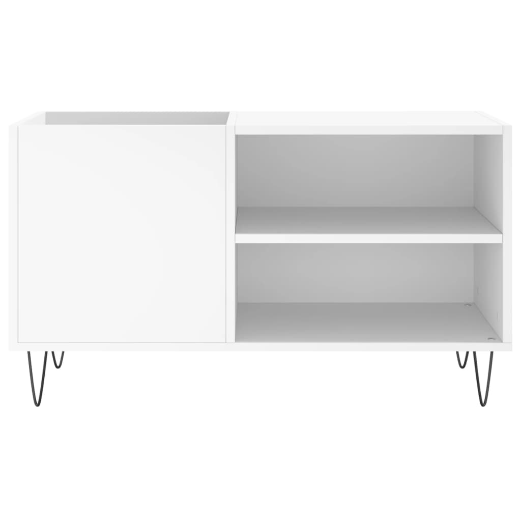 vidaXL Dulap de discuri, alb, 85x38x48 cm, lemn prelucrat