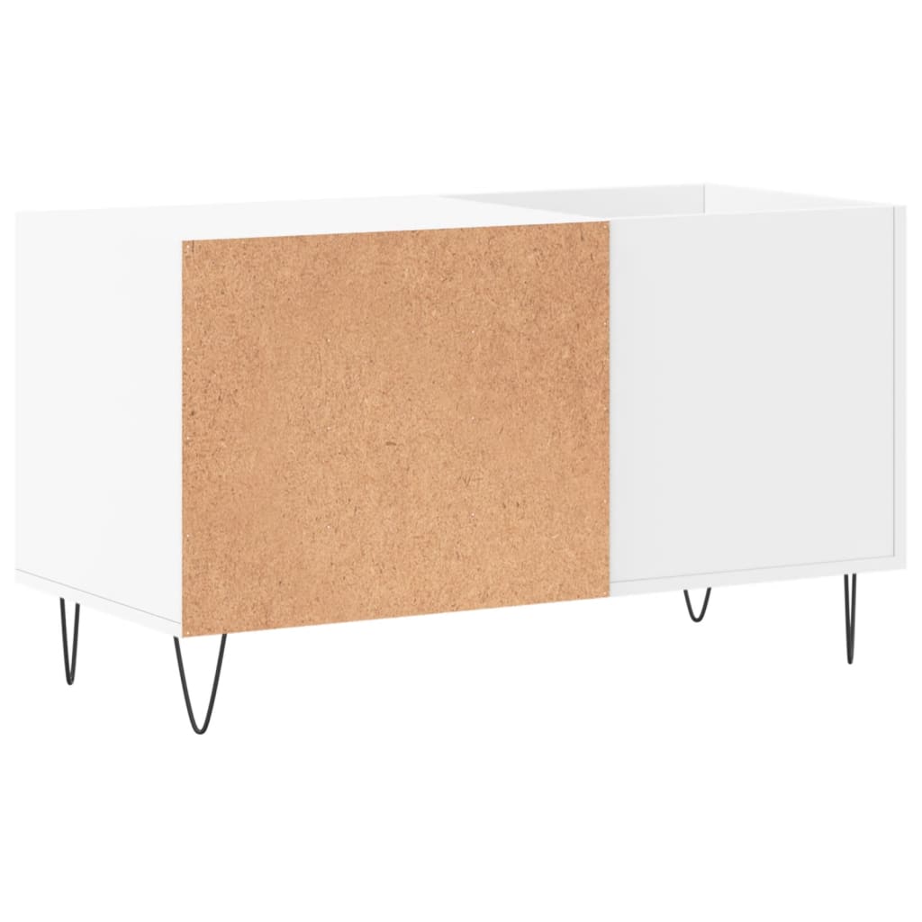 vidaXL Dulap de discuri, alb, 85x38x48 cm, lemn prelucrat
