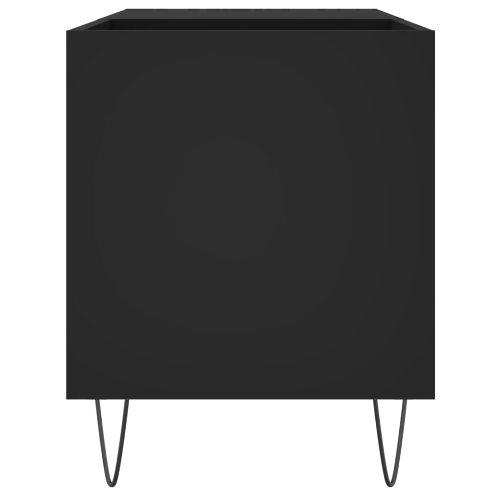 vidaXL Dulap pentru discuri, negru, 85x38x48 cm, lemn prelucrat vidaXL Dulap pentru discuri, negru, 85x38x48 cm, lemn prelucrat