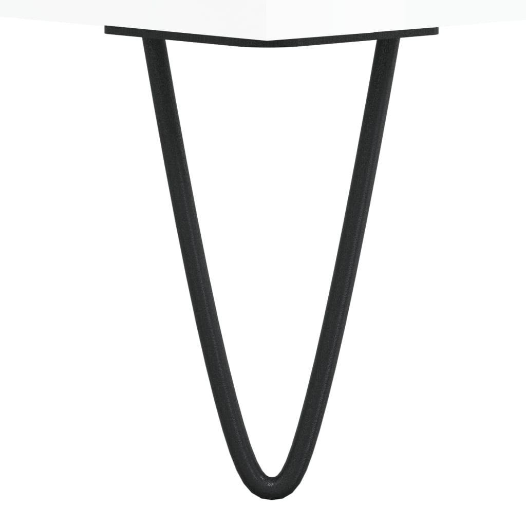 vidaXL Dulapuri pentru discuri alb lucios 85x38x48 cm lemn prelucrat