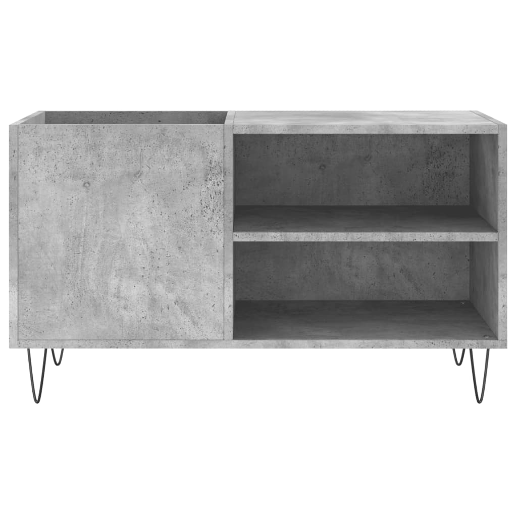 vidaXL Dulap de discuri, gri beton, 85x38x48 cm, lemn prelucrat