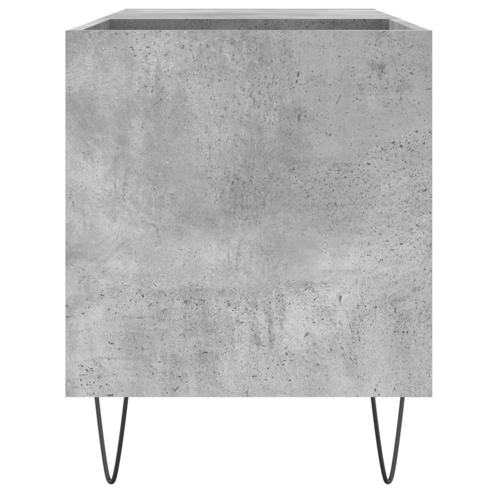 vidaXL Dulap de discuri, gri beton, 85x38x48 cm, lemn prelucrat