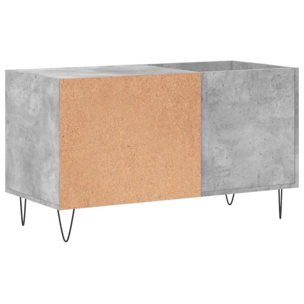 vidaXL Dulap de discuri, gri beton, 85x38x48 cm, lemn prelucrat