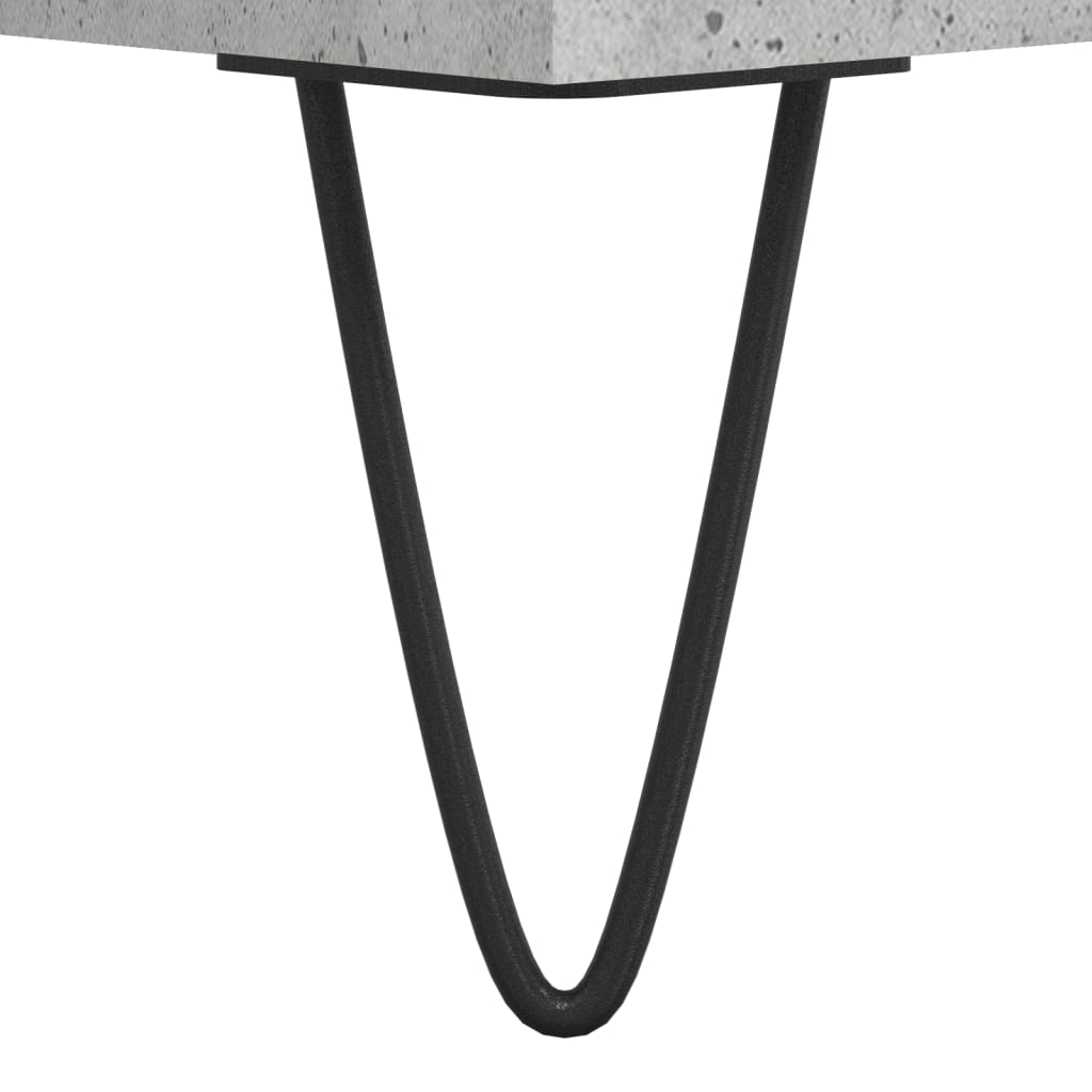 vidaXL Dulap de discuri, gri beton, 85x38x48 cm, lemn prelucrat
