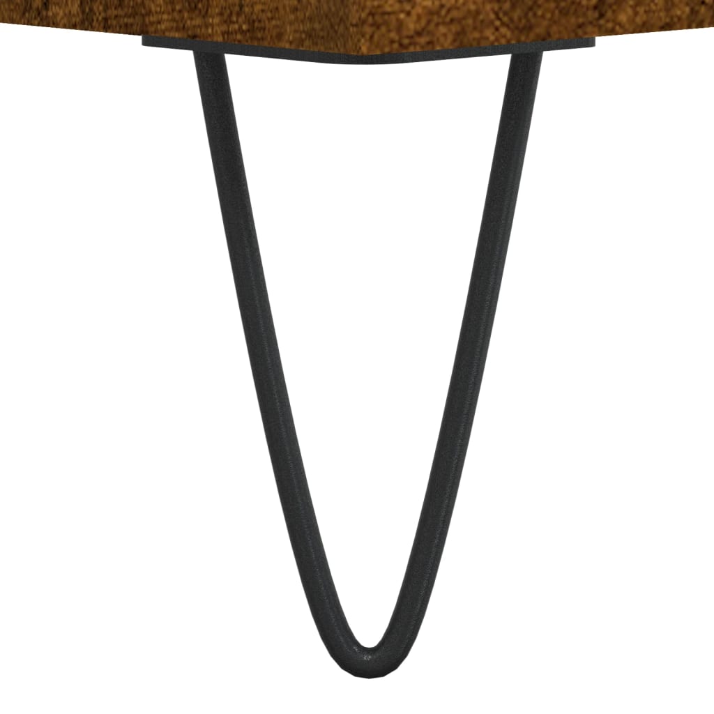 vidaXL Dulap pentru discuri stejar afumat 85x38x48 cm lemn prelucrat