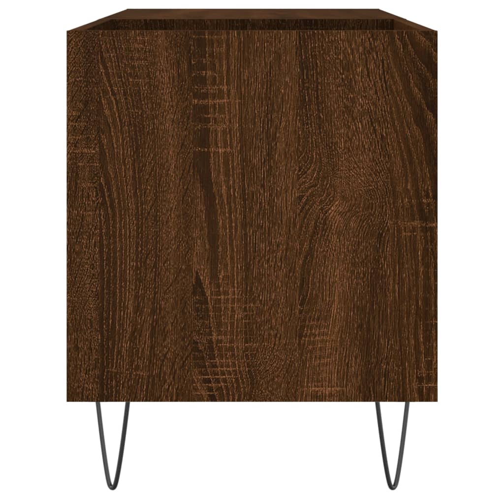 vidaXL Dulap pentru discuri stejar maro, 85x38x48 cm, lemn prelucrat vidaXL Dulap pentru discuri stejar maro, 85x38x48 cm, lemn prelucrat