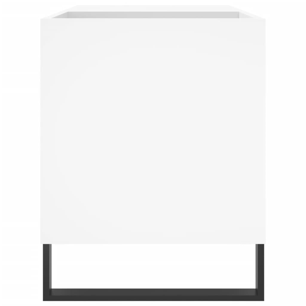 vidaXL Dulap de discuri, alb, 85x38x48 cm, lemn prelucrat