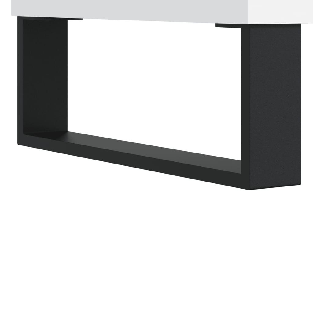 vidaXL Dulap de discuri, alb, 85x38x48 cm, lemn prelucrat