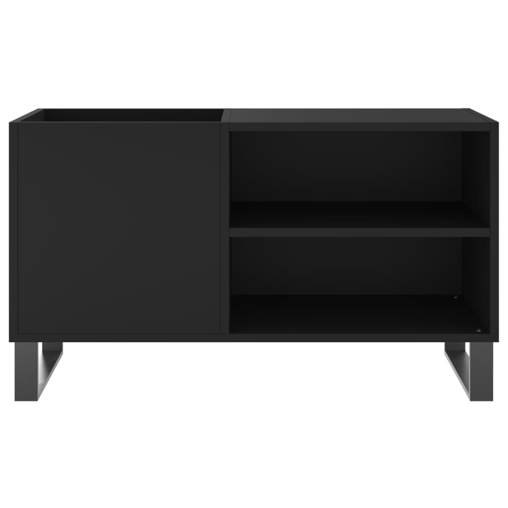 vidaXL Dulap pentru discuri, negru, 85x38x48 cm, lemn prelucrat