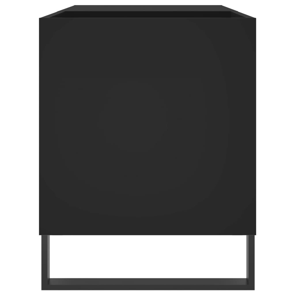 vidaXL Dulap pentru discuri, negru, 85x38x48 cm, lemn prelucrat