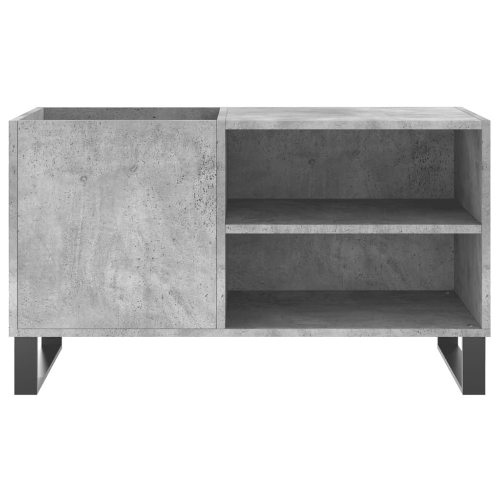vidaXL Dulap de discuri, gri beton, 85x38x48 cm, lemn prelucrat