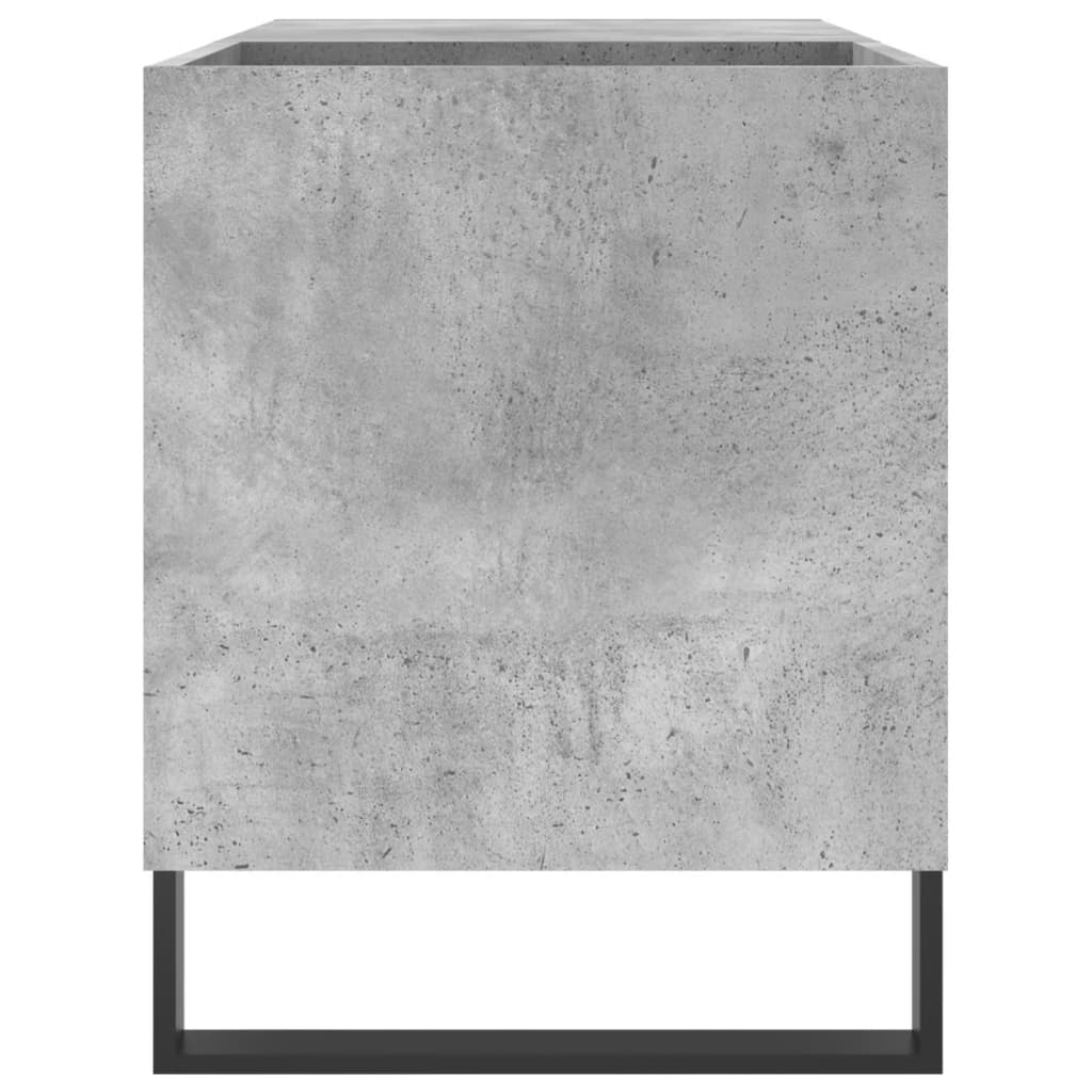 vidaXL Dulap de discuri, gri beton, 85x38x48 cm, lemn prelucrat