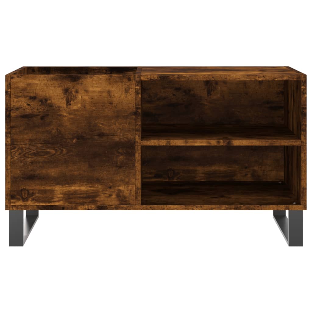 vidaXL Dulap pentru discuri stejar afumat 85x38x48 cm lemn prelucrat