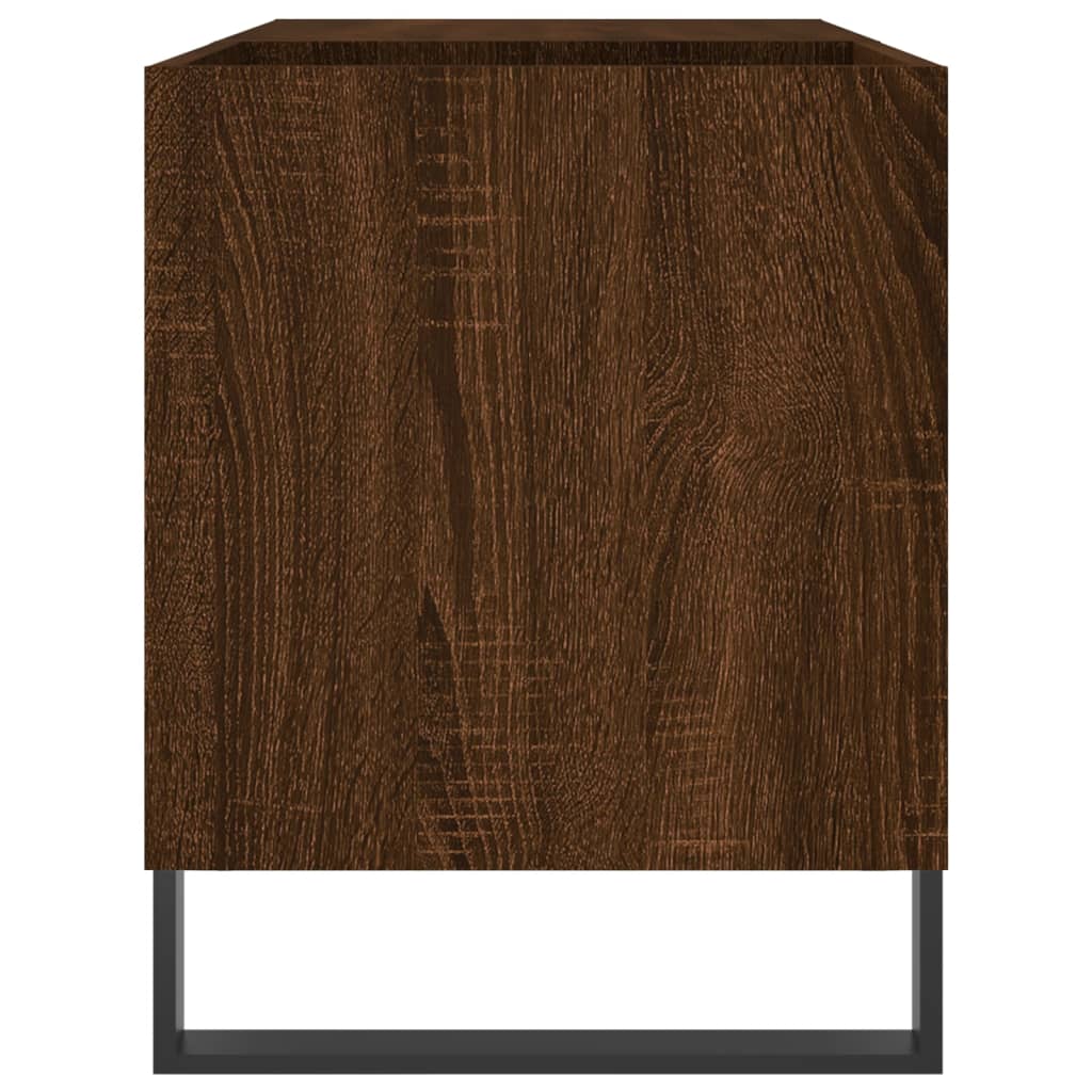 vidaXL Dulap pentru discuri stejar maro, 85x38x48 cm, lemn prelucrat