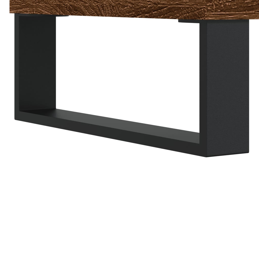 vidaXL Dulap pentru discuri stejar maro, 85x38x48 cm, lemn prelucrat
