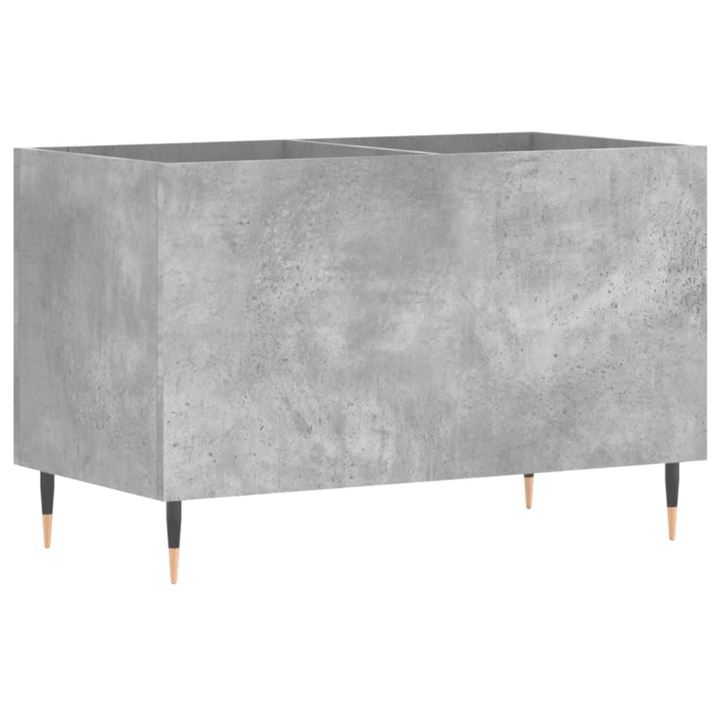 vidaXL Dulap pentru discuri, gri beton, 74,5x38x48 cm, lemn prelucrat