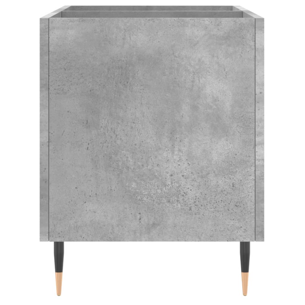 vidaXL Dulap pentru discuri, gri beton, 74,5x38x48 cm, lemn prelucrat