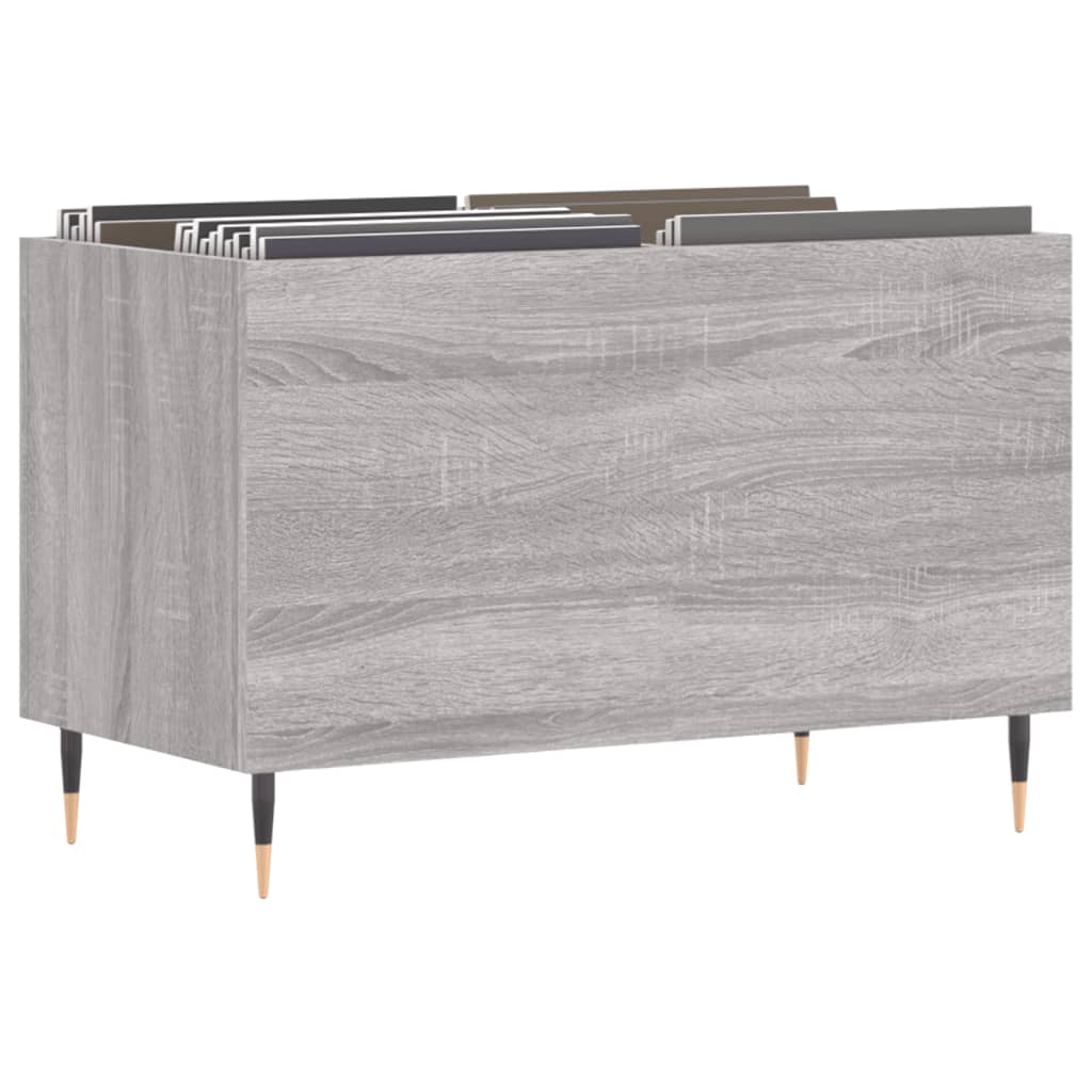 vidaXL Dulap pentru discuri gri sonoma 74,5x38x48 cm lemn prelucrat
