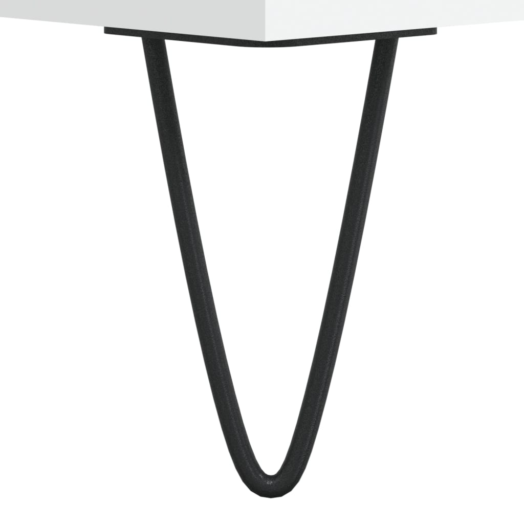 vidaXL Dulap de discuri, alb, 74,5x38x48 cm, lemn prelucrat