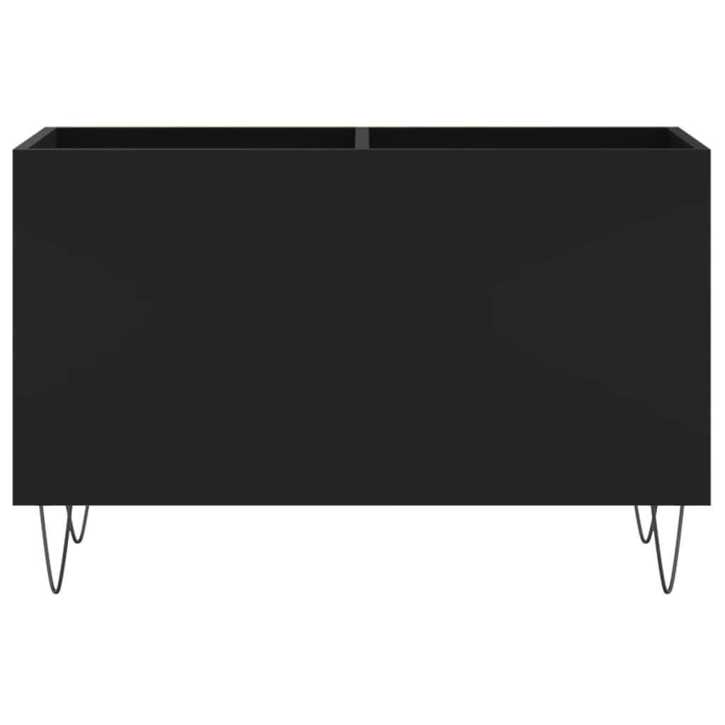 vidaXL Dulap pentru discuri, negru, 74,5x38x48 cm, lemn prelucrat vidaXL Dulap pentru discuri, negru, 74,5x38x48 cm, lemn prelucrat