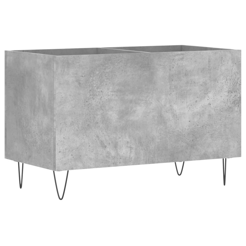 vidaXL Dulap pentru discuri, gri beton, 74,5x38x48 cm, lemn prelucrat