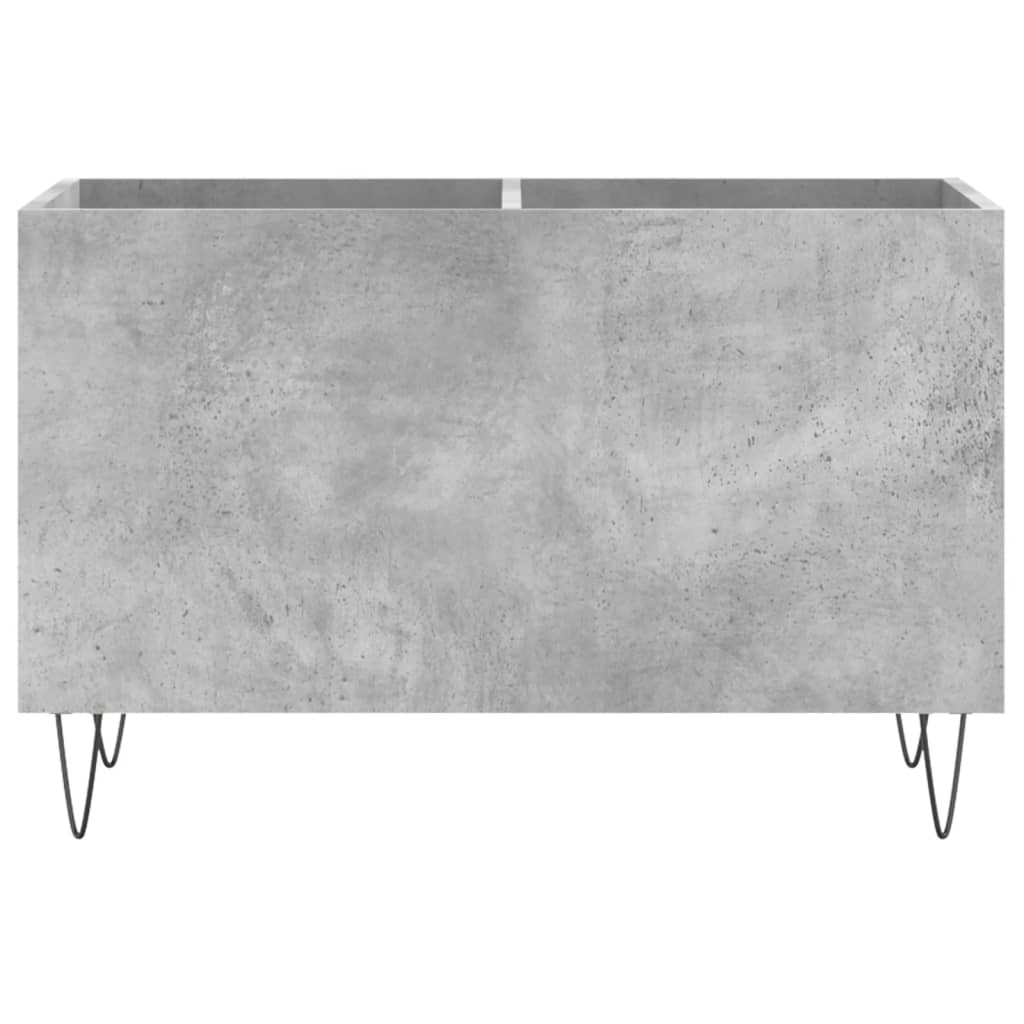 vidaXL Dulap pentru discuri, gri beton, 74,5x38x48 cm, lemn prelucrat
